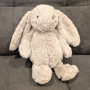 Jellycat Cream Stuffed Bunny Bashful Bunny Small 8" White Cotton Tail
